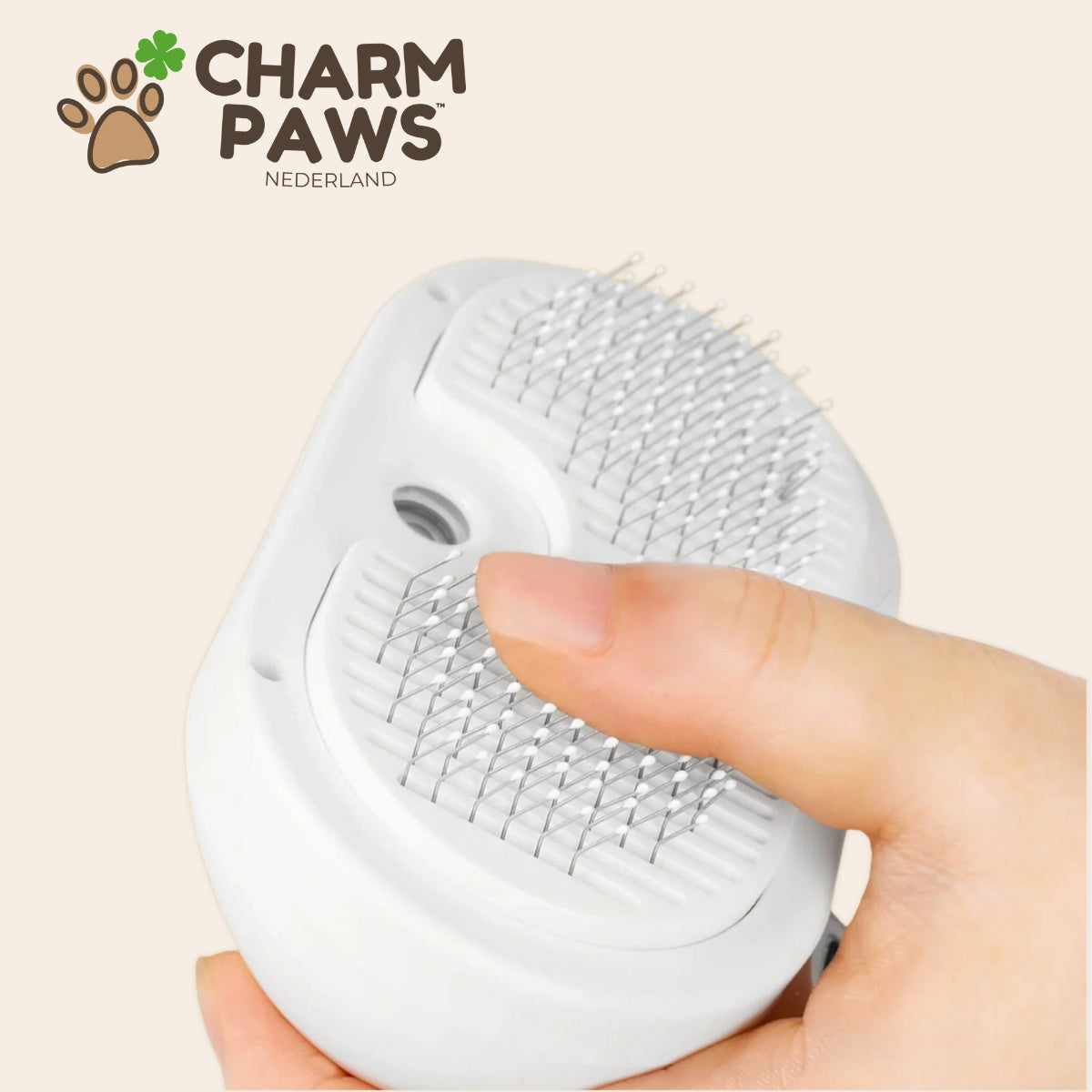 CharmPaws Steami Pro - Brosse professionnelle pour le soin du pelage des animaux de compagnie