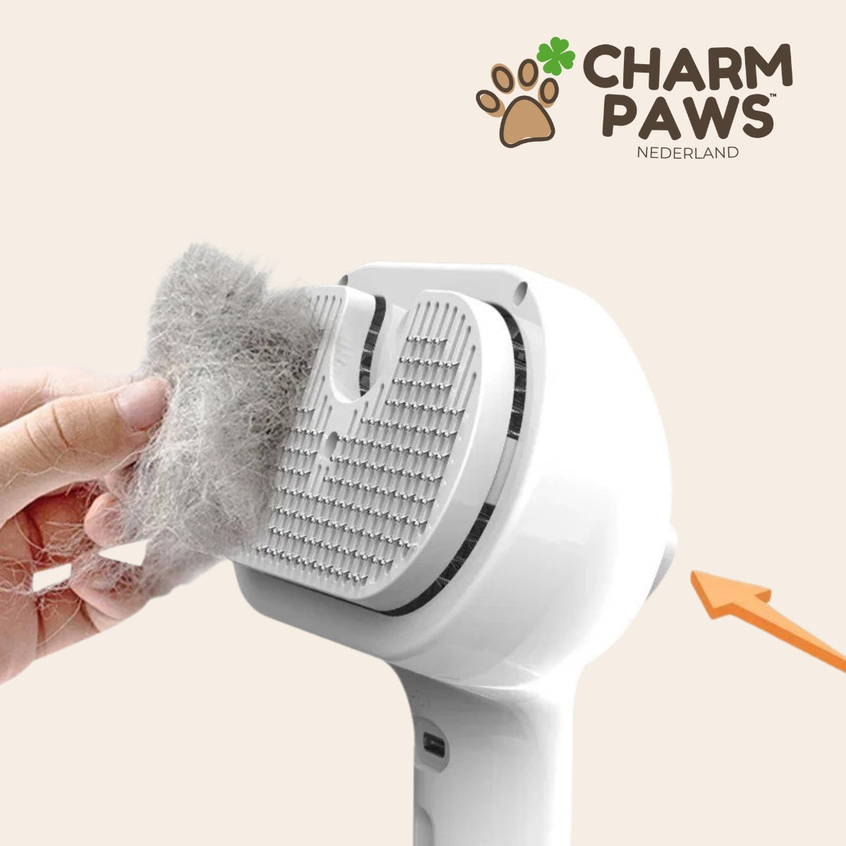 CharmPaws Steami Pro - Brosse professionnelle pour le soin du pelage des animaux de compagnie