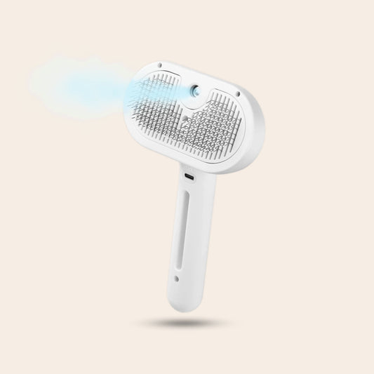 CharmPaws Steami Pro - Brosse professionnelle pour le soin du pelage des animaux de compagnie